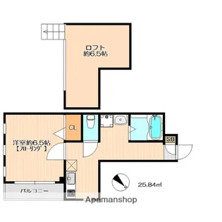 レガリータ天神Ⅲ【3階】の間取り