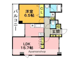福岡県福岡市博多区比恵町【マンション】の間取り