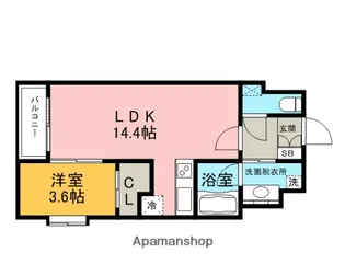 福岡県福岡市博多区比恵町【マンション】の間取り