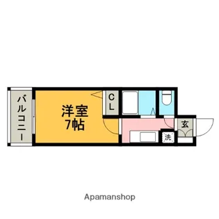 福岡県福岡市博多区比恵町【マンション】の間取り