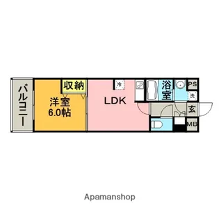 福岡県福岡市博多区比恵町【マンション】の間取り