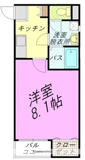 福岡県福岡市博多区東比恵3丁目【アパート】の間取り