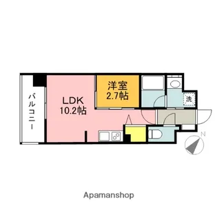 福岡県福岡市博多区美野島2丁目【マンション】の間取り