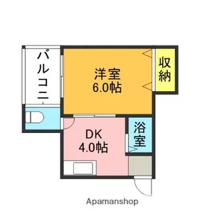 福岡県福岡市博多区下呉服町【マンション】の間取り