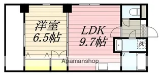 福岡県福岡市博多区住吉3丁目【マンション】の間取り