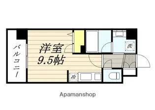 福岡県福岡市博多区住吉4丁目【マンション】の間取り