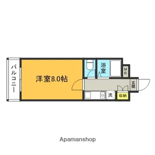 福岡県福岡市博多区住吉5丁目【マンション】の間取り
