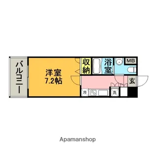 福岡県福岡市博多区大博町【マンション】の間取り