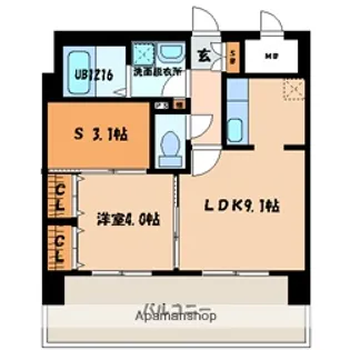 福岡県福岡市博多区吉塚6丁目【マンション】の間取り
