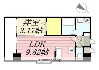 SHINE博多東【7階】の間取り