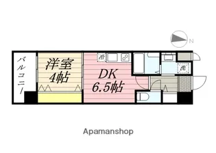 福岡県福岡市博多区千代1丁目【マンション】の間取り