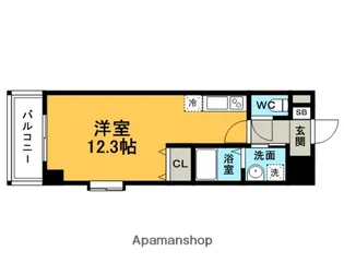 福岡県福岡市博多区千代3丁目【マンション】の間取り