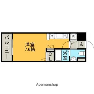 福岡県福岡市博多区対馬小路【マンション】の間取り