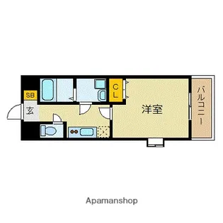 福岡県福岡市博多区店屋町【マンション】の間取り