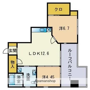 福岡県福岡市博多区東光1丁目【マンション】の間取り