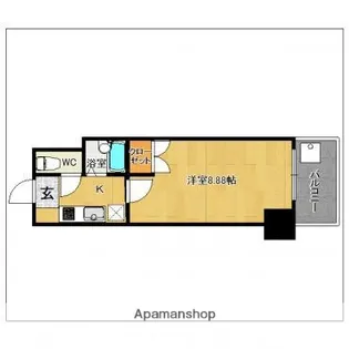 福岡県福岡市博多区東光1丁目【マンション】の間取り