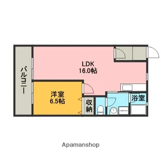 福岡県福岡市博多区奈良屋町【マンション】の間取り