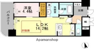 福岡県福岡市博多区博多駅前3丁目【マンション】の間取り