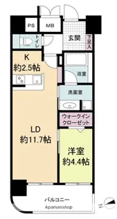 福岡県福岡市博多区博多駅前3丁目【マンション】の間取り