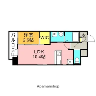 福岡県福岡市博多区博多駅前3丁目【マンション】の間取り