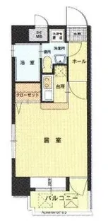 エステートモア白金クロス【6階】の間取り