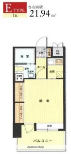 エステートモア白金クロス【7階】の間取り