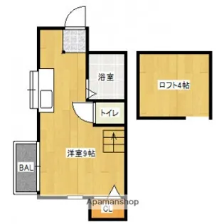 エレガンテ天神南【1階】の間取り