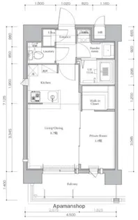 ネストピア大濠公園駅前Ⅱ【6階】の間取り