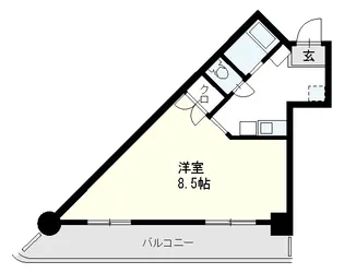 福岡県福岡市博多区博多駅南4丁目【マンション】の間取り