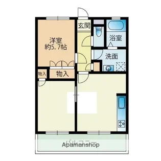 2DKの間取り画像