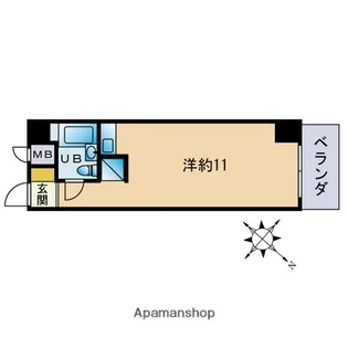 ネオハイツ薬院【6階】の間取り