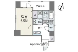 サニークレスト渡辺通【10階】の間取り