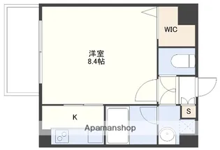 クロシェット薬院【6階】の間取り