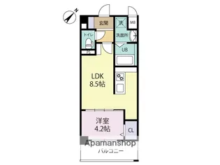 福岡県福岡市博多区上牟田1丁目【マンション】の間取り