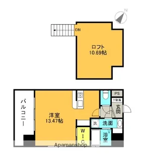 COCCINELLE【14階】の間取り