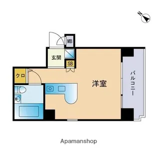 ロマネスク南薬院【2階】の間取り