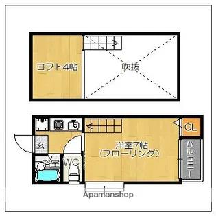 パームコート桜坂【1階】の間取り