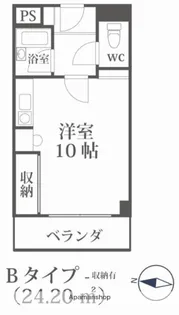 ビジネス・ワン六本松【6階】の間取り