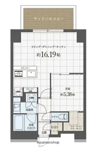 ROPPONMATSU VIEW APARTMENT【14階】の間取り