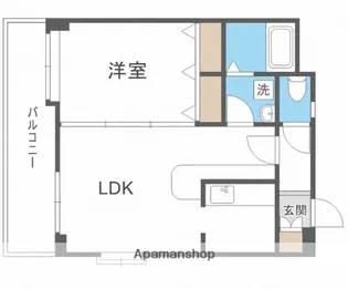ルピエ舞鶴【8階】の間取り