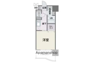 1Kの間取り画像
