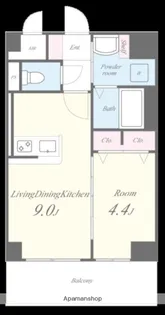 リシェ薬院【6階】の間取り