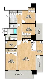 MJR赤坂タワー【14階】の間取り