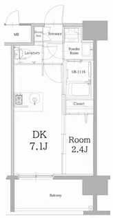 エンクレスト天神LINK【2階】の間取り