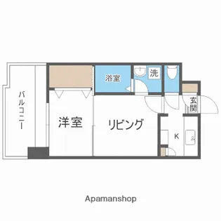 エステートモア薬院ジョイ【8階】の間取り