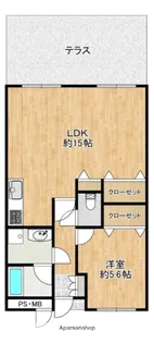 ダイナコート赤坂南【1階】の間取り