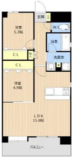 グランシャリオ高宮東【3階】の間取り