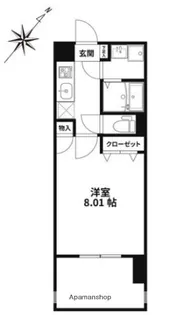 サヴォイ ラ・マリナ ドゥ ハカタ【4階】の間取り