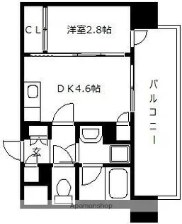 MODERN PALAZZO警固【5階】の間取り