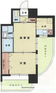 エステートモア警固本通り【10階】の間取り